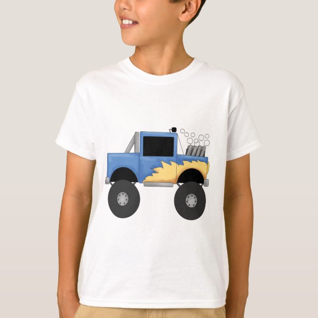 Blue Monster Truck Tshirts and Gifts (Front)