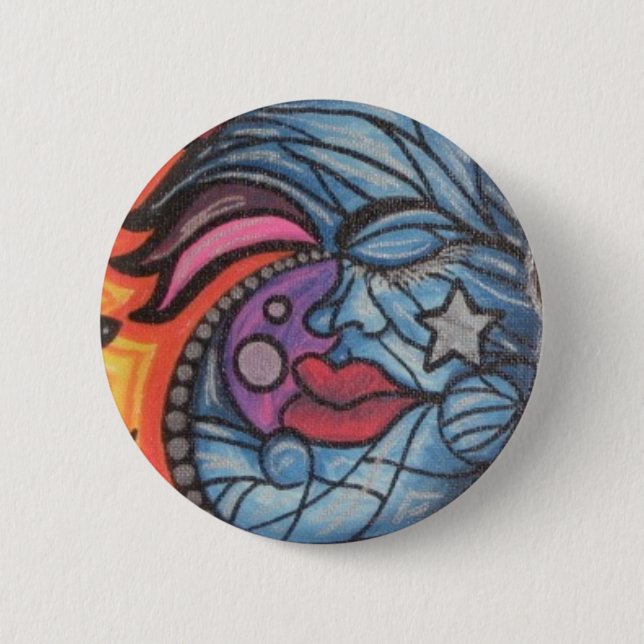 BlUe MoOn 2 Inch Round Button (Front)