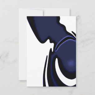 Blue Moon: Abstract Blue, White & Black