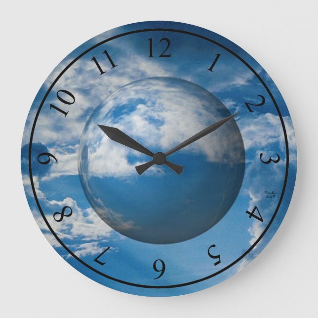 Blue Moon - Acrylic Wall Clock (Front)