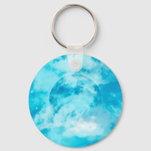 BLUE MOON ARTISTIC NIGHT SKY KEYCHAIN