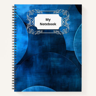 Blue Moon Circles Notebook