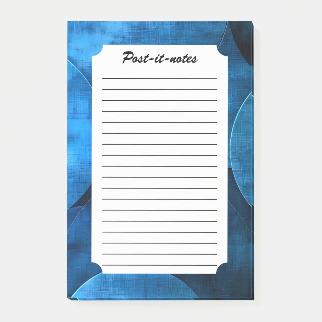 Blue Moon Circles Post-it Notes (Front)
