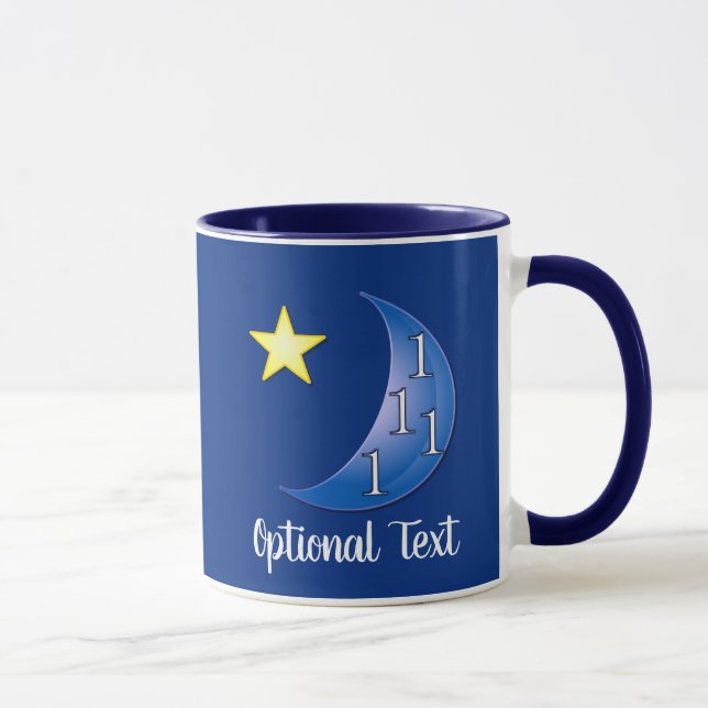 Blue Moon Customizable Mug (Right)