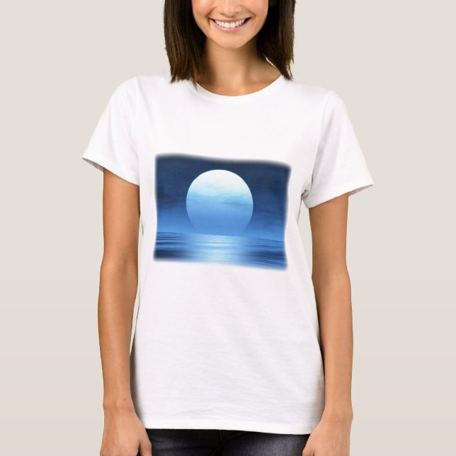 blue moon - customizable with your text T-Shirt (Front)