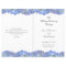 Blue Moon Folded Floral Wedding Program Template