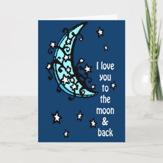 Blue Moon Greeting Card