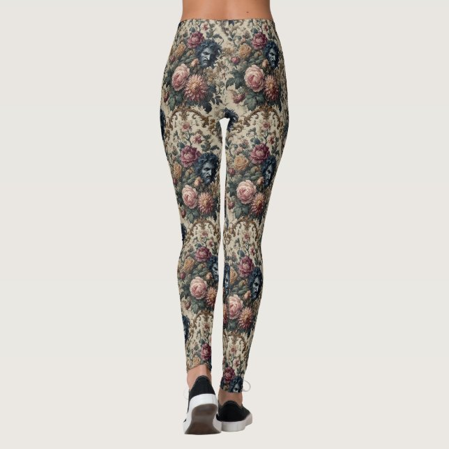 Blue Moon Grimoire – Gothic Victorian  Leggings (Back)