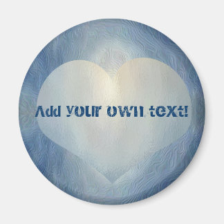 Blue moon heart magnet