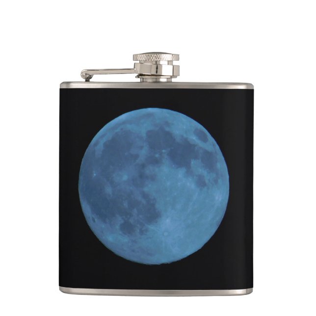 Blue Moon Hip Flask (Front)