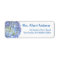 Blue Moon Hydrangea Single Name Address Label