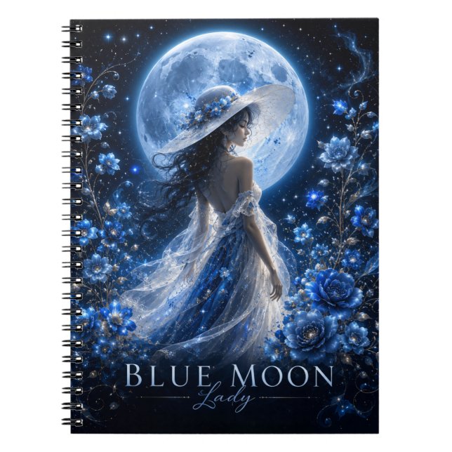 Blue Moon Lady Dark Version Premium Notebook  (Front)