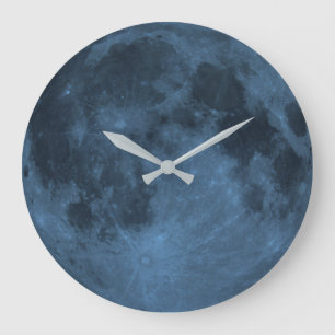 Blue Moon Large Clock