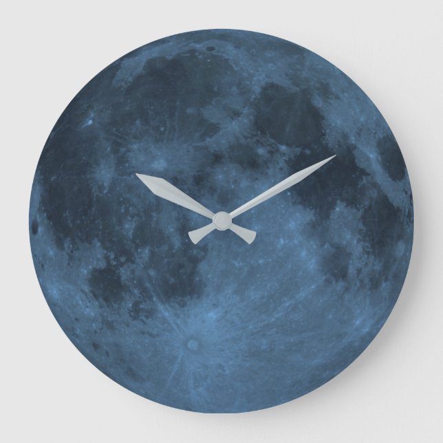 Blue Moon Large Clock (Front)