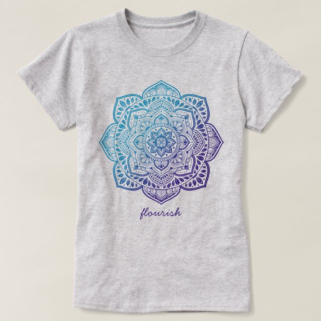 Blue Moon Mandala Yoga T-Shirt (Creator Uploaded)