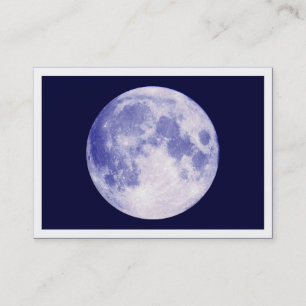 Blue Moon, Mini Photo Business Card