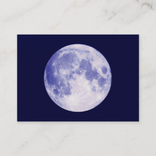Blue Moon, Mini Photo Business Card