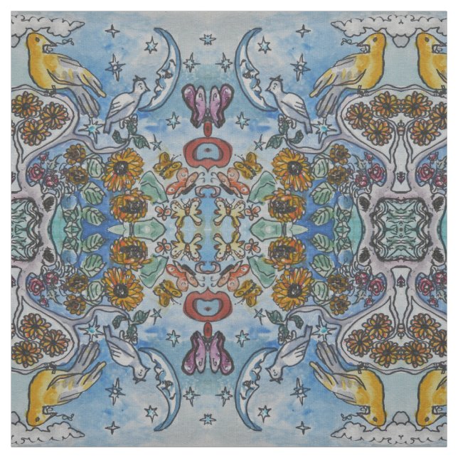 Blue Moon Nature Fabric (Swatch)