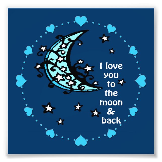 blue moon photo print (Front)