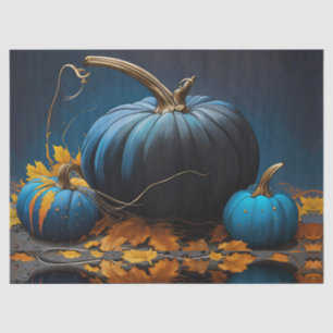  Blue Moon Pumpkins and Autumn Leaves Tissue Paper