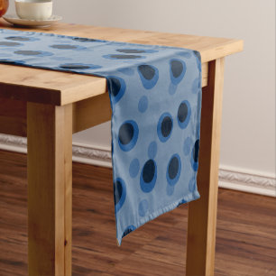 Blue Moon Rings Short Table Runner