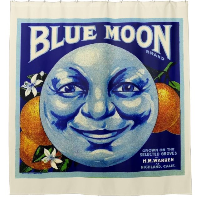 Blue Moon Shower Curtain (Front)
