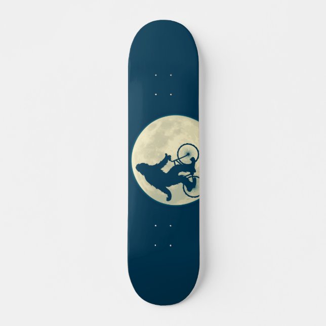 BLUE MOON SQUATCH ON A BIKE SKATEBOARD (Front)