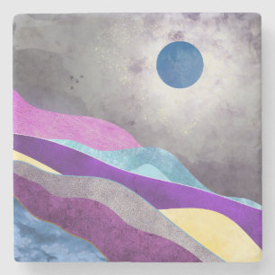 Blue Moon Stone Coaster
