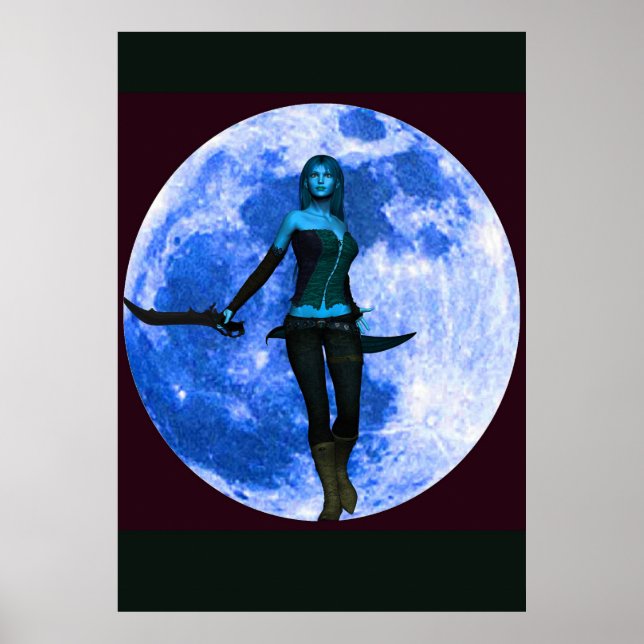 Blue Moon Warrior Poster (Front)
