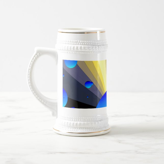 Blue Moons Gold Trim Stein (Left)