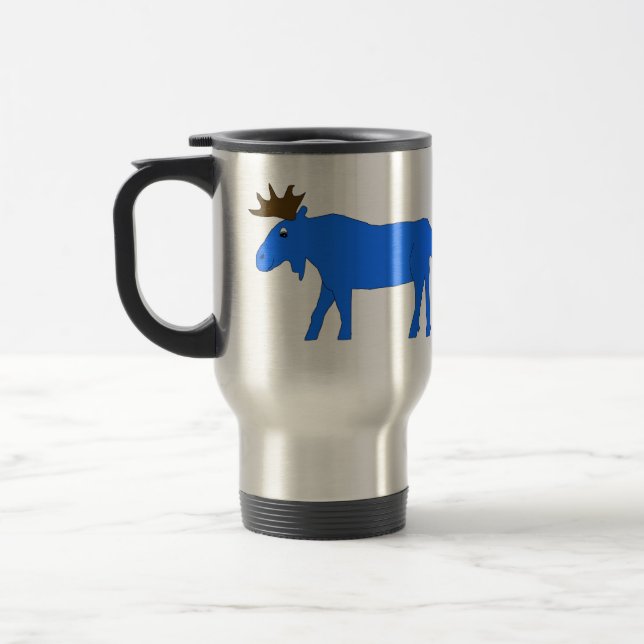 Blue Moose mug (Left)