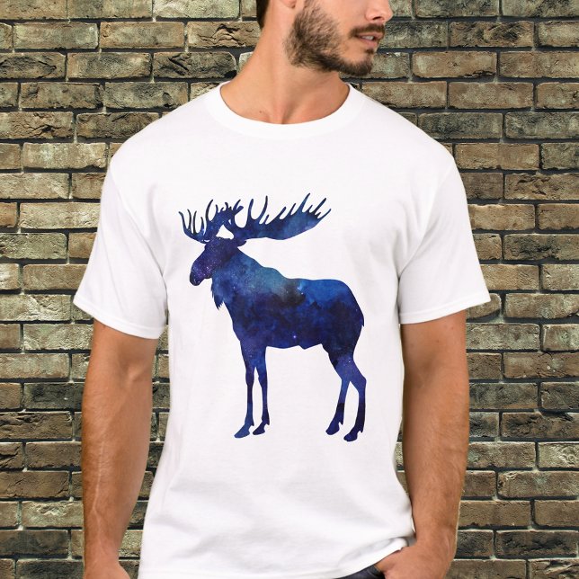 Blue Moose Silhouette T-Shirt (Creator Uploaded)