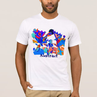 blue moose tee shirt, abstract