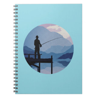 Blue Morning Dusk Fishing Notebook