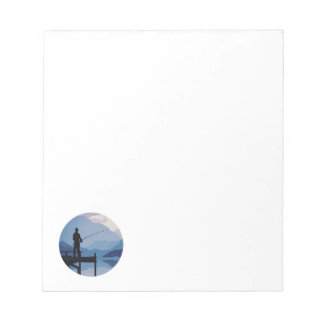 Blue Morning Dusk Fishing Notepad