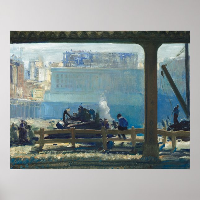 Blue Morning - George Bellows Fine Art Poster (Front)