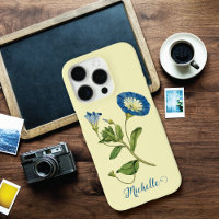 Blue Morning Glory Botanical Illustration