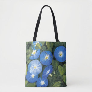 Blue Morning Glory by Marianne North Tote Bag