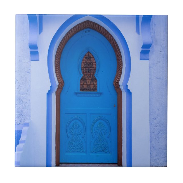 Blue Moroccan Door Tile (Front)