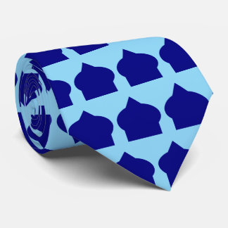 Blue Moroccan Pattern Design Tie