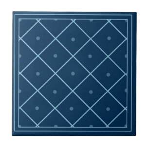 Blue Moroccan Patterned Tile