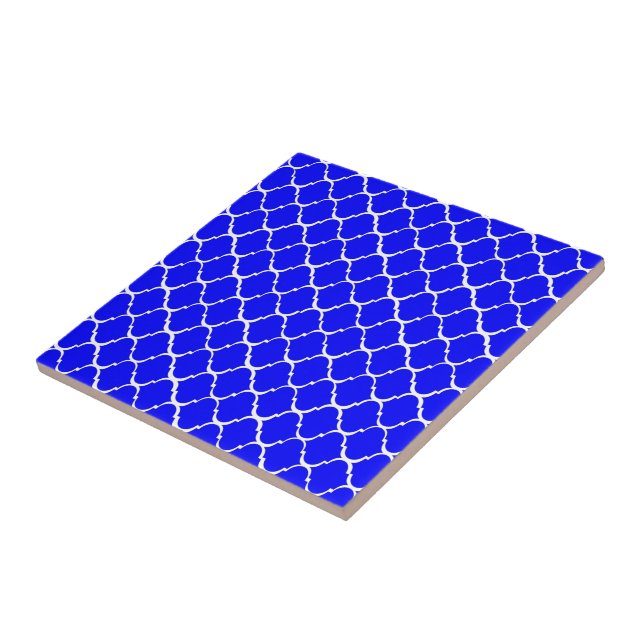 Blue Moroccan Style Tile (Side)