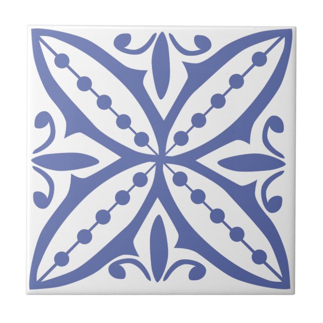 Blue Moroccan tile 8 (Front)
