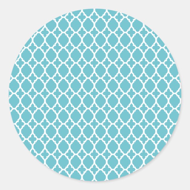 Blue Moroccan Tile Stickers (Front)