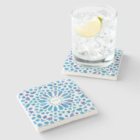 Blue Moroccan Tiles Monogram Wedding