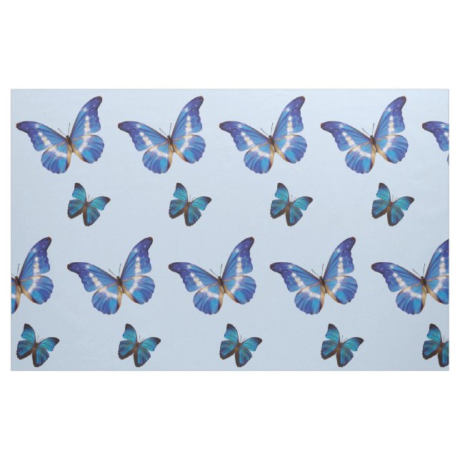Blue Morpho Butterflies Fabric (Fat Quarter)