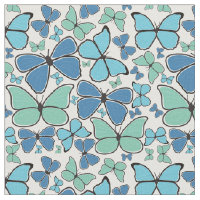 Blue Morpho Butterflies Patterned