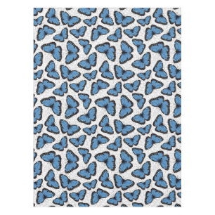 Blue morpho butterflies tablecloth
