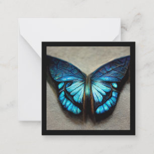 Blue morpho butterfly card