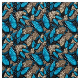 Blue Morpho Butterfly Fabric